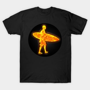 Surfer with his Surfboard T-Shirt